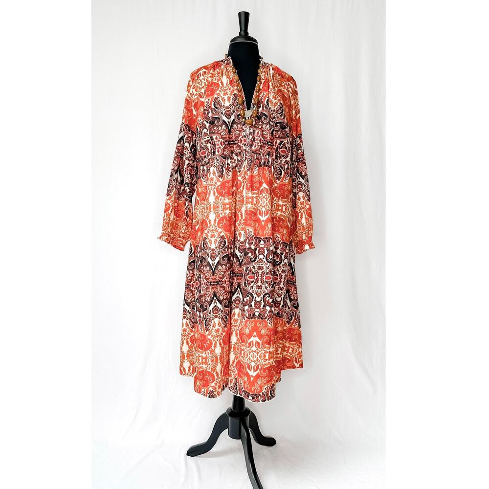 **SOLD** agua Bendita for Anthropologie Elaina Midi Dress (1X) - Picture 3 of 11